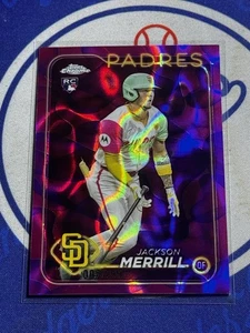 EL.67 Jackson Merrill 2024 Topps Chrome Update Purple Lava Lamp Ref /299 Rookie - Bild 1 von 2