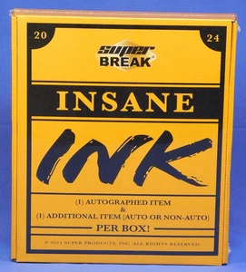 2024 SUPER BREAK INSANE INK AUTOGRAPHED ITEM SEALED BOX - Picture 1 of 4
