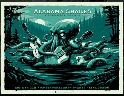 Póster Alabama Shakes 2025 - Mark 5 - Edición AP - Curvado OR - 24x18 (S/N) Foto 1 de 3