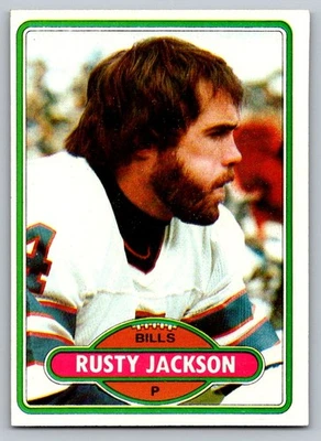 1980 Topps #142 Rusty Jackson Buffalo Bills - Image 1 of 2