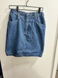 DENIM & CO JEANS WEAR SKIRT WOMEN'S 100% Cotton Made In USA Size 10 - Picture 1 of 3