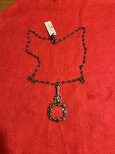 Patricia Nash Halskette mit goldfarbenem Lupenanhänger - Bild 1 von 9