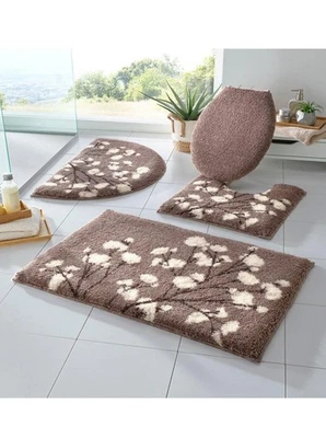 Grund Badematte 70 x 120 cm Badteppich Badvorleger sesam Gr. 2 NEU - Bild 1 von 2