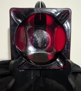 Cenicero cuadrado vintage de vidrio de arándano rojo rubí de mediados de siglo de 4,5" cuadrado - Imagen 1 de 5