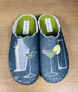 Flexus By Spring Step Women's Slippers US 6 Cocktail Martini Wool Slip On - Picture 1 of 6