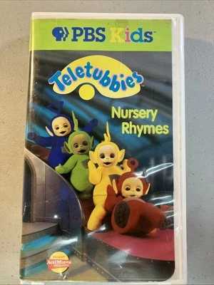 Teletubbies - Nursery Rhymes VHS 1998 PBS Kids Cartoon Children Clamshell - Image 1 of 4