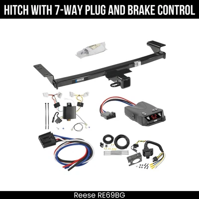 Paquete de remolque de enganche + control de freno para 09-14 Nissan Murano 44600 receptor de 2" clase 3 Foto 1 de 4