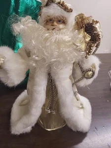12" Fantasy Santa Item #27925 Christmas Decoration Stand Alone Or Tree Topper - Picture 1 of 10