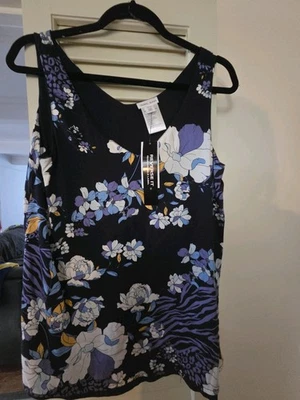 Pantalones de mezclilla para mujer tribales cami náuticos XS reversibles con estampado floral nuevos con etiquetas Foto 1 de 4