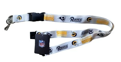 Los Angeles Rams ID Lanyard / Keychain White NFL Licensed Merchandise - Image 1 of 4