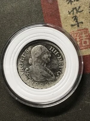 1808 Carolus IIII 2 Reales from the Madrid mint Encapsulated! - Image 1 of 4