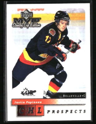 Justin Papineau 1999 Upper Deck MVP Stanley Cup Edition #216  Hockey Card - Image 1 of 2