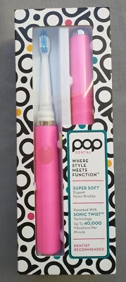 Cepillo de dientes sónico Pop Dental Icon Series - Super suave 40.000 vibraciones mínimo ROSA Foto 1 de 2