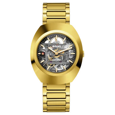 Rado DiaStar Original Skeleton Stainless Steel Skelton Dial Men Watch R12164153 - Image 1 of 4