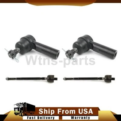 Extremo de varilla de amarre de dirección exterior interior delantero para Toyota MR2 1985-1989 Mevotech 4 piezas Foto 1 de 4