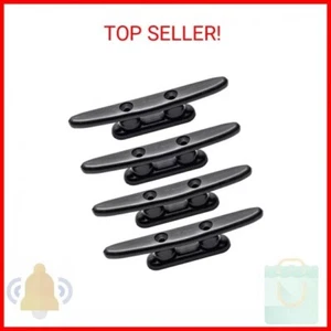 Small Boat Cleat Open Base,4 Inch Black Nylon Dock Cleats,Marine Accessories Use - Picture 1 of 2