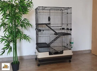 MYPETS® Nagervoliere BIG CAGE XL Nagerkäfig Käfig Voliere Metall Nager Kleintierkäfig