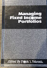 Managing Fixed Income Portfolios by Frank J Fabozzi: Hardcover 1997 VG