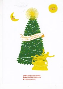 2022 Rockefeller Center Christmas Tree 2 pieces map and limited postcard - Picture 1 of 4