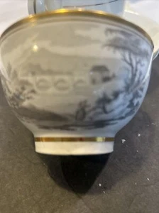 Antique 19th Century Ivory  Lustre Bowl With Transfer Decoration - Picture 1 of 5