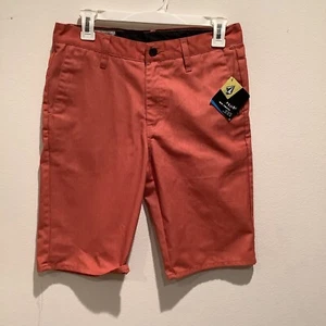 Big youth Volcom 20/30 new with tag Bermuda shorts Rust MSRP $39.50 - Picture 1 of 2
