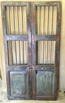 Antique Architectural Salvaged Wood & Iron Doors. Wine Cellar Doors • 415£