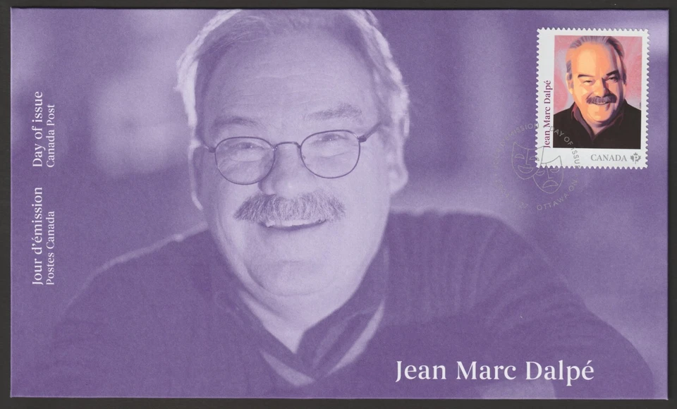 Canadá #3473, autores franco-canadienses, Jean Marc Dalpé, portada, FDC 2024 Foto 1 de 1