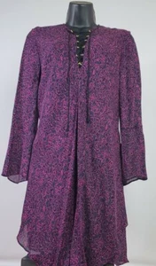 Derek Lam 10 Crosby Womens V Neck Midnight Design Size 4 NWOT - Picture 1 of 5