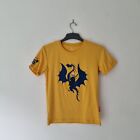 Kids Dragon T Shirt Age 11 - 12 Yellow Cotton Spandex