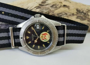 RARO RELOJ PARA HOMBRE EPOS EMIRATOS ÁRABES UNIDOS BUZO MILITAR ESFERA NEGRA AUTOMÁTICO - Imagen 1 de 11