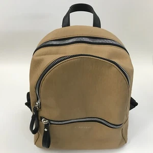 Calvin Klein Small Tan Backpack with Silver Zippers - Picture 1 of 18