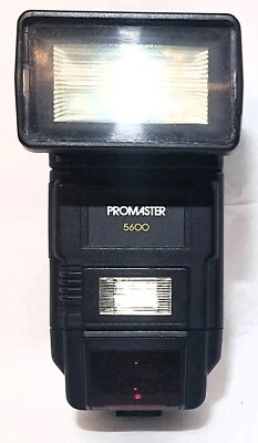 Vtg ProMaster 5600 Shoe Mount Adjustable Flash Tested - Image 1 of 4