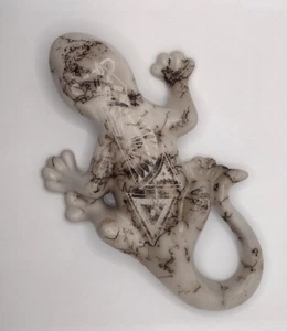Navajo Horse Hair LIZARD GECKO Ceramic 10" Native American Pottery Benally - Picture 1 of 4