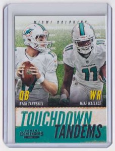 2013 Panini Contenders Touchdown Tandems Ryan Tannehill/Mike Wallace #11