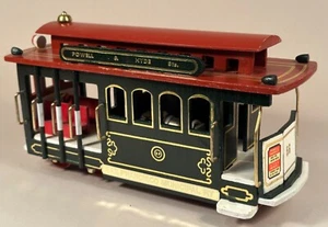 San Francisco Trolly Car Music Box, Wood, Metal - Picture 1 of 6