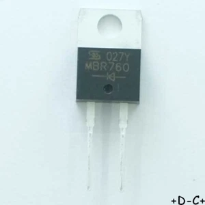 MBR760 Diode Schottky 60V 7.5A TO-220AC Taiwan RoHS - Bild 1 von 1