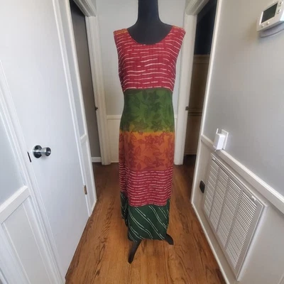 Millenium макси платье без рукавов повседневный хиппи богемное фестиваль полностью с подкладкой размер M - Изображение 1 из 4