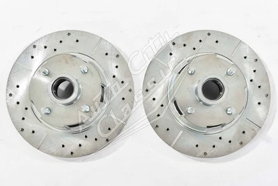 Ford Mustang 1967 1968 1969 1970 conversión de freno de disco delantero solo 4 tacos rotores Foto 1 de 4