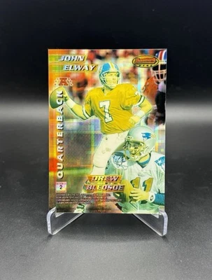 John Elway Drew Bledsoe Brett Favre 1996 Bowman's Best Mirror Image ATOMIC 🔥🔥 Foto 1 de 2
