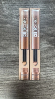 Maybelline Color Strike Cream To Powder Eyeshadow #35 FLASH METALLIC Lot Of 2 - Image 1 of 4