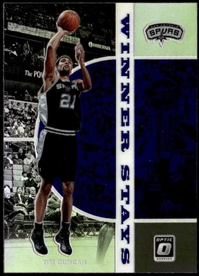 Donruss Optic #7 2019-20 Tim Duncan Winner Stays Purple E1 Foto 1 de 2