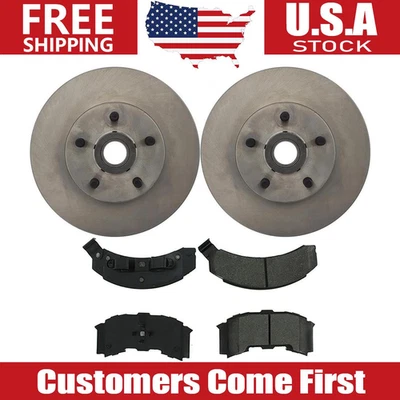 Juego de rotores de freno delanteros + pastillas de freno para Pontiac Fiero 1984 1985 1986 1987 Foto 1 de 4