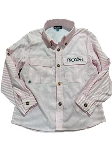 PRODOH  SIZE 6 Striped Vented Fishing Shirt ￼ - Picture 1 of 3