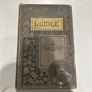1885 LUCILE Buch von Owen Meredith Hardcover illustriert vergoldet geprägt - Bild 1 von 18