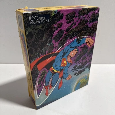 SUPERMAN 100 piezas PUZZLE 1983 Dorado 11,5 x 15 Foto 1 de 4
