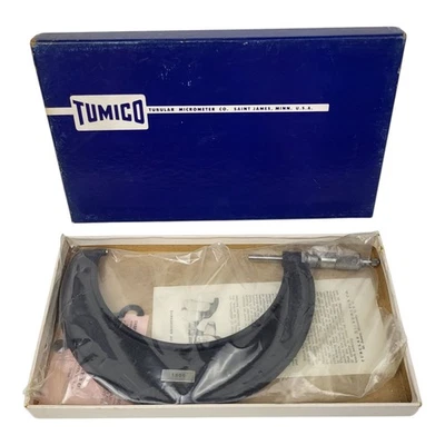 Scherr-Tumico Outside Micrometer 5–6", Carbide Faces, Lock, Friction Thimble - Image 1 of 4