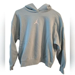 JORDAN BIG GIRLS ICON PLAY PULLOVER HOODIE. SIZE X-LARGE 13-15 YRS. MINT GREEN. - Picture 1 of 8