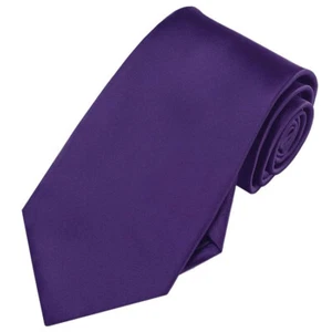 Men's Dark Purple Tie - Picture 1 of 1