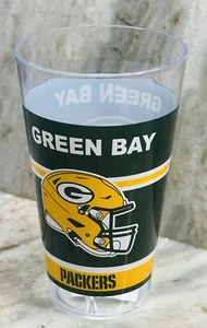 Green Bay Packers Plastic Drinking Beer Glass 20floz-Fathers Day - Picture 1 of 5