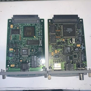 (2x) HP JETDIRECT 600N J3113A /J3111A 10/100TX PRINTER SERVER NETWORK CARD RJ-45 - Picture 1 of 3